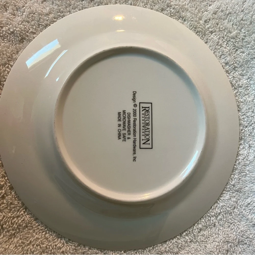 EUC 2 Restoration Hardware Replacement 8” cheese plates